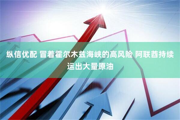 纵信优配 冒着霍尔木兹海峡的高风险 阿联酋持续运出大量原油