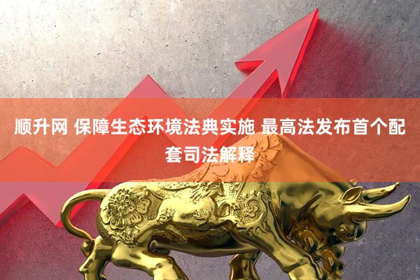 顺升网 保障生态环境法典实施 最高法发布首个配套司法解释